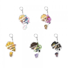 5 Styles JoJo's Bizarre Adventure Cartoon Pendant Anime Acrylic Keychain