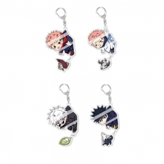 4 Styles Jujutsu Kaisen Cartoon Pendant Anime Acrylic Keychain
