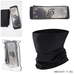 3 Styles Naruto Anime Cartoon Metal Alloy Cartoon Headband+Mask(set)