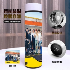 BTS 防弹少年团动漫游戏全彩真空双层 智能保温杯