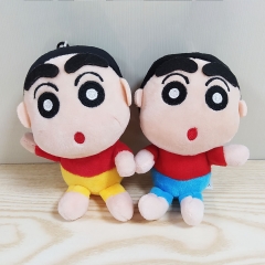 2 PCS/SET Crayon Shin-chan Cartoon Character Anime Plush Toy Doll Pendant 14CM