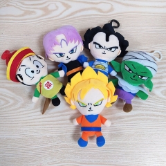 5 PCS/SET Dragon Ball Z Anime Plush Toy Pendant