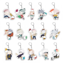 15 Styles Jujutsu Kaisen Cartoon Pendant Anime Acrylic Keychain