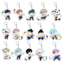 16 Styles Jujutsu Kaisen Cartoon Pendant Anime Acrylic Keychain