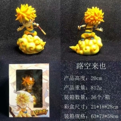 海贼王 七龙珠 路飞COS悟空 路空来也 盒装手办 高20cm 一箱36个