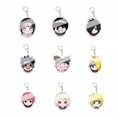 18 Styles Naruto Cartoon Character Acrylic Keychain