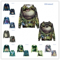 20 Styles For Adult and Children My Neighbor Totoro Cartoon Polyester 3D Cosplay Anime Hoodies