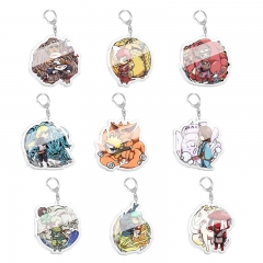 9 Styles Naruto Cartoon Character Collection Anime Acrylic Keychain