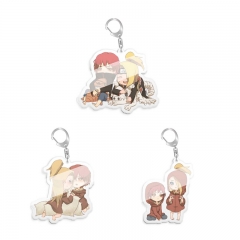 3 Styles Naruto Cartoon Character Collection Anime Acrylic Keychain