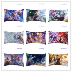 23 Styles Genshin Impact Cosplay Movie Decoration Cartoon Anime Pillow