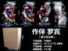 海贼王 GK 重工双头雕 作伴 罗宾 盒装雕像手办 高46cm 一箱4个