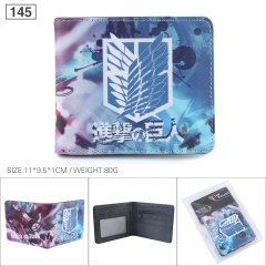 4 Styles Attack on Titan/Shingeki No Kyojin Cosplay Cartoon Fashion Purse Bifold Anime Wallet