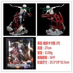 火影忍者 GK 幕后 暗部篇共鸣卡卡西2代 暗部卡卡西 手办雕像，一件16个，高约27cm，外盒尺寸25.5X19X32.5cm，重量1130g