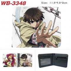 2 Styles Battle in 5 Seconds After Meeting PU Purse Fold Anime Wallet and Purse
