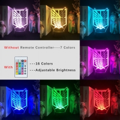 3D 小夜灯，869 日本动漫 进击的巨人 Wings of Liberty Attack on Titan