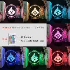 3D 小夜灯，3615 游戏 原神 火元素 标志