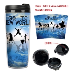 10 Styles One Piece Popular Game Cartoon Heat Sensitive Mug Plastic Cup