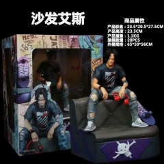 海贼王 潮流 潮牌三兄弟 男团 沙发艾斯 3号 GK模型 盒装手办