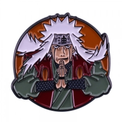 Naruto Jiraiya Cartoon Badge Pin Decoration Clothes Anime Alloy Brooch