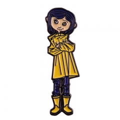 Coraline & the Secret Door Cartoon Badge Pin Decoration Clothes Anime Alloy Brooch