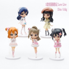 5 Pcs/Set LoveLive! Sunshine! Cartoon Character Collectible Anime Figure