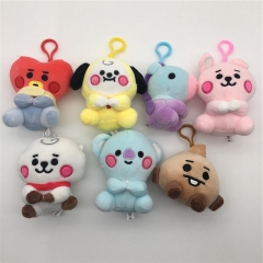 7个一套  baby造型BT21防弹少年团明星周边毛绒玩具公仔挂件
