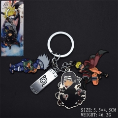4 Styles Naruto Fashion Jewelry Anime Alloy Keychain