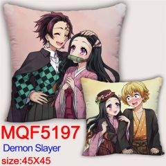 18 Styles Demon Slayer: Kimetsu no Yaiba Cosplay Movie Decoration Cartoon Anime Pillow 45*45 CM