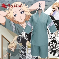 东京卍复仇者cos服总长佐野万次郎和服cosplay动漫绿色套装