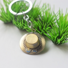 5 Styles One Piece Ace Luffy Chopper Hat Shape Accesorios Alloy Anime Keychain