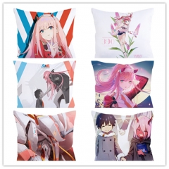国家队Darling In The Franxx（Franxx）方抱枕 (双面）40*40CM 45*45CM 50*50CM