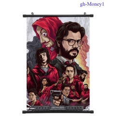10 Styles La Casa de Papel /Money Heist Cartoon Wallscrolls Waterproof Anime Wall Scroll