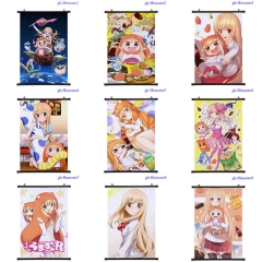 12 Styles Himouto! Umaru-chan Cartoon Wallscrolls Waterproof Anime Wall Scroll