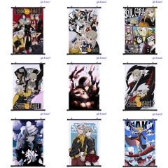 10 Styles Soul Eater Cartoon Wallscrolls Waterproof Anime Wall Scroll
