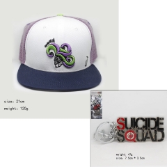 2 Styles Marvel Suicide Squad Harleen Quinzel Cartoon Cosplay Anime Hat Baseball Cap With Keychain