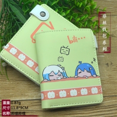BiliBili Cartoon Cosplay Purse Anime Folding Wallet
