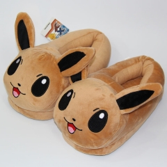 28CM Pokemon Eevee Warm Indoors Anime Plush Slipper