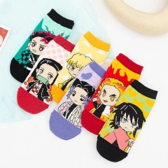 Demon Slayer: Kimetsu no Yaiba 70% Cotton Anime Short Socks (6pairs/set)