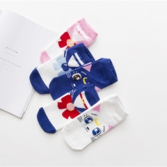 Pretty Soldier Sailor Moon 70% Cotton Anime Short Socks (5pairs/set)