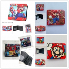 4 Styles Super Mario Bro Cartoon Purse Anime Short Wallet