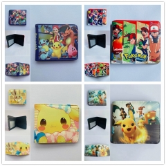 5 Styles Pokemon Cartoon Coin Purse Anime Short Wallet
