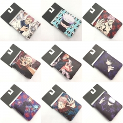 10 Styles Jujutsu Kaisen Cosplay Cartoon Purse Anime Short Folding Wallet