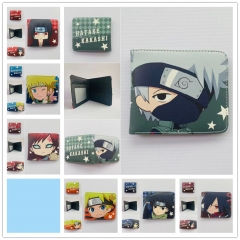 7 Styles Naruto Cartoon PU Purse Anime Coin Wallet
