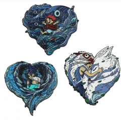 4 Styles Spirited Away Cosplay Cartoon Decorative Clothes Badge Anime Alloy Brooches Pin