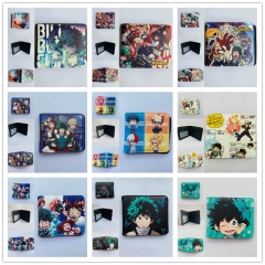 20 Styles My Hero Academia Cartoon Coin Purse Anime Short Wallet