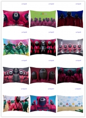 鱿鱼游戏 Squid Game 长方形抱枕产品图 (双面）40*60cm
