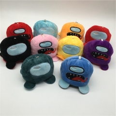 10 Pcs/set Among Us Anime Plush Toy Pendent 8*10 CM