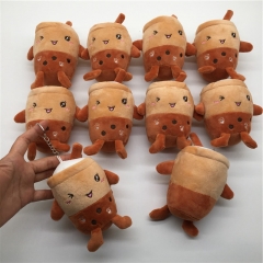10 Pcs/set Japanese Style Cute Bubble Tea Anime Plush Toy Pendent 12 CM