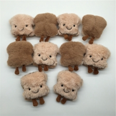 10 Pcs/set Japanese Style Cute Toast Anime Plush Toy Pendent 12 CM