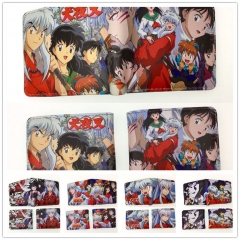 5 Styles Inuyasha Cartoon PU Purse Anime Short Wallet